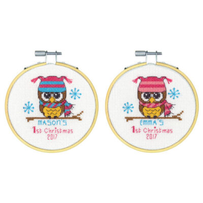 70-08965 Набор для вышивки крестом "Первое Рождество" • "Baby's First Christmas" DIMENSIONS