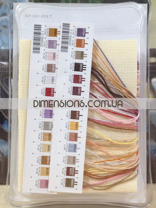 65035 Набор для вышивания крестом «Морские сокровища» • «Seashell Treasures» DIMENSIONS Gold Collection Petites - упаковка
