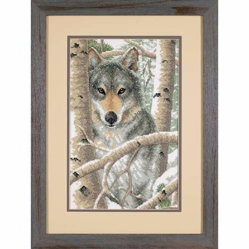 03228 • Набор для вышивания крестом "Зимний волк" • "Wintry Wolf" DIMENSIONS