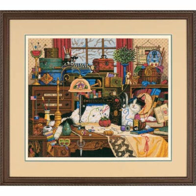 03884 • Набор для вышивания крестом "Мэгги-рукодельница" • "Maggie the Messmaker" DIMENSIONS Gold Collection