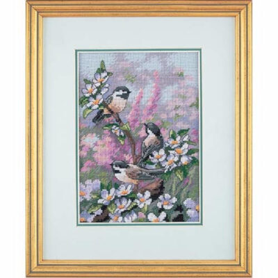 06884 • Набор для вышивания крестом "Весенние синички" • "Chickadees in Spring" DIMENSIONS