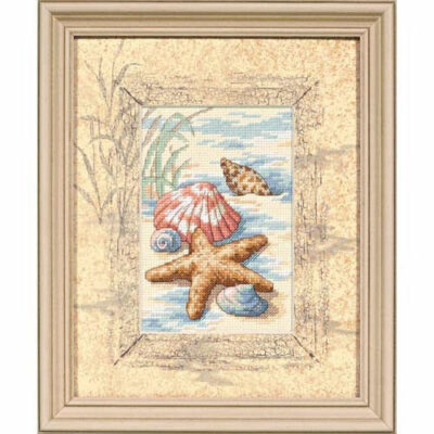 06956 • Набор для вышивания крестом "Ракушки на песке" • "Shells in the Sand" DIMENSIONS