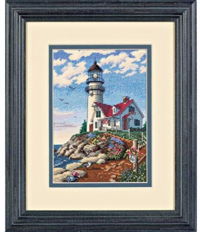 06958 • Набор для вышивания крестом "Маяк на утесе" • "Beacon at Rocky Point" DIMENSIONS