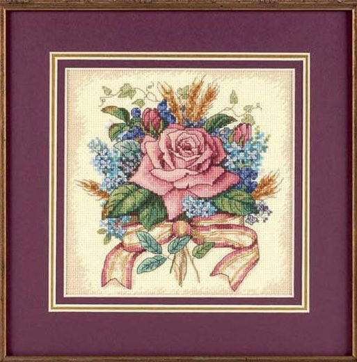 06995 • Набор для вышивания крестом "Букет роз" • "Rose Bouquet" DIMENSIONS