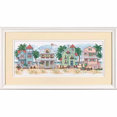 13726 • Набор для вышивания крестом "Коттеджи у моря" • "Seaside Cottages" DIMENSIONS