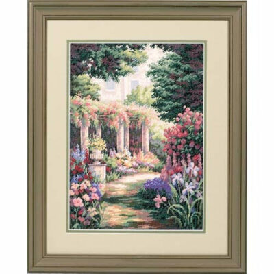 35079 • Набор для вышивания крестом "Уединение в цветах" • "Floral Retreat" DIMENSIONS Gold Collection