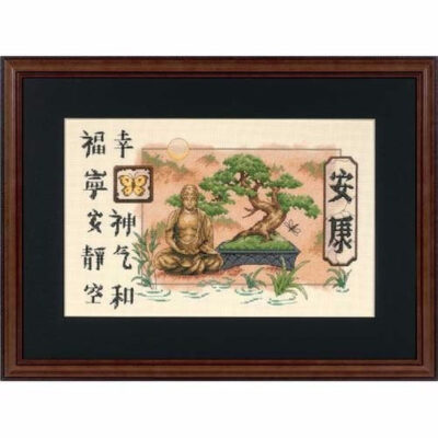 35085 • Набор для вышивания крестом "Бонсай и Будда" • "Bonsai and Buddha" DIMENSIONS