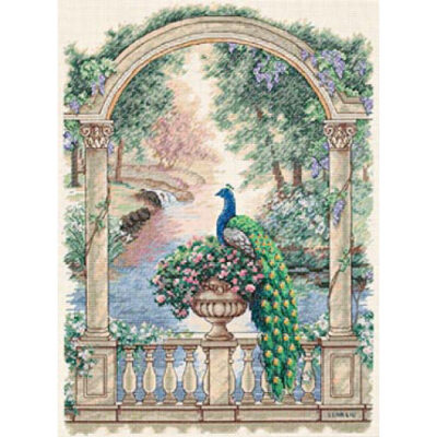 35110 • Набор для вышивания крестом "Величественный павлин" • "Majestic Peacock" DIMENSIONS Gold Collection