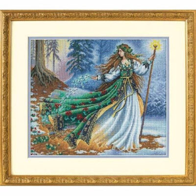 35173 • Набор для вышивания крестом "Лесная волшебница" • "Woodland Enchantress" DIMENSIONS Gold Collection
