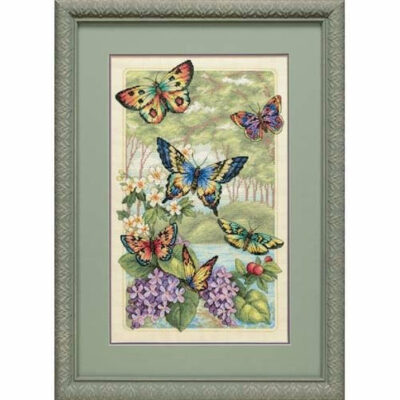 35223 • Набор для вышивания крестом "Бабочки в лесу" • "Butterfly Forest" DIMENSIONS Gold Collection