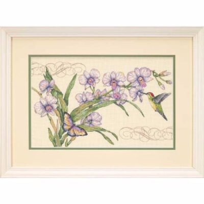 35237 • Набор для вышивания крестом "Орхидеи и колибри" • "Orchids & Hummingbird" DIMENSIONS