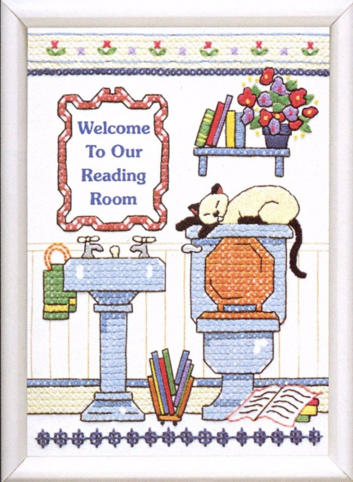 06627 • Набор для вышивания крестом "Читальный зал" • "Reading Room Welcome" DIMENSIONS