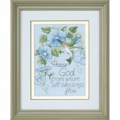 65015 • Набор для вышивания крестом "Колибри и ипомеи" • "Hummingbird and Morning Glories" DIMENSIONS