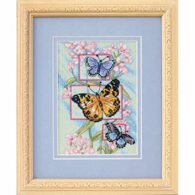65022 • Набор для вышивания крестом "Бутоны и бабочки" • "Blossoms and Butterflies" DIMENSIONS Gold Collection Petites