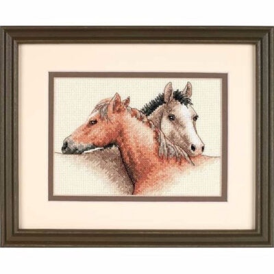 65030 • Набор для вышивания крестом "Лошади" • "Horse Pals" DIMENSIONS