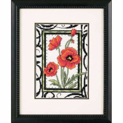 65064 • Набор для вышивания крестом "Цветущие маки" • "Blooming Poppies" DIMENSIONS