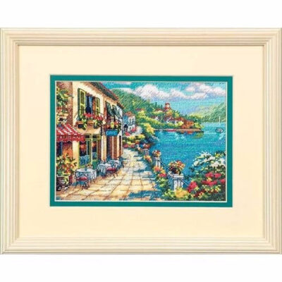65093 • Набор для вышивания крестом "Кафе с видом" • "Overlook Café" DIMENSIONS Gold Collection Petites