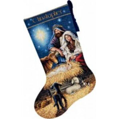 70-08838 • Набор для вышивания крестом "Святая ночь. Чулок" • "Holy Night Stocking" DIMENSIONS