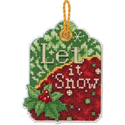 70-08889 • Набор для вышивания крестом "Пусть снежит. Украшение" • "Let It Snow Ornament" DIMENSIONS