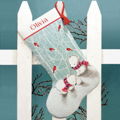 70-08902 • Набор для вышивания крестом "Снежные мишки. Чулок" • "Snow Bears Stocking" DIMENSIONS
