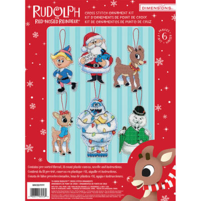 70-08958 • Набор для вышивания крестом "Рудольф. Украшения" • "Rudolph Ornaments" DIMENSIONS