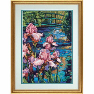 70-35264 • Набор для вышивания крестом "Ирисы и лебедь" • "Iris and Swan" DIMENSIONS Gold Collection