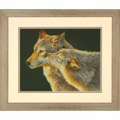 70-35283 • Набор для вышивания крестом "Поцелуй" • "Wolf Kiss" DIMENSIONS