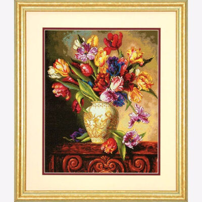 70-35305 • Набор для вышивания крестом "Попугайные тюльпаны" • "Parrot Tulips" DIMENSIONS