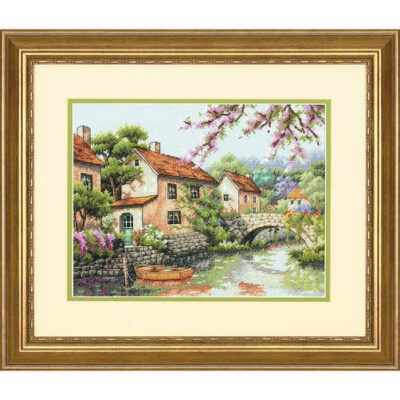 70-35330 • Набор для вышивания крестом "Канал" • "Village Canal" DIMENSIONS