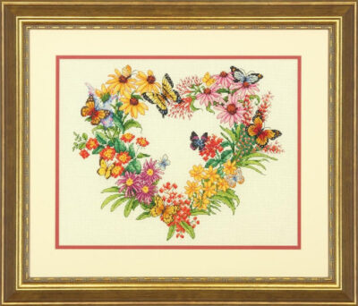 70-35336 • Набор для вышивания крестом "Венок из полевых цветов" • "Wildflower Wreath" DIMENSIONS
