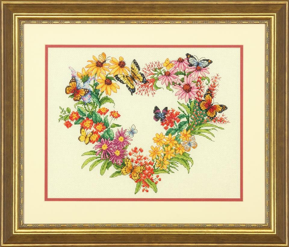 70-35336 - Набір для вишивання хрестом "Вінок з польових квітів" - "Wildflower Wreath" DIMENSIONS