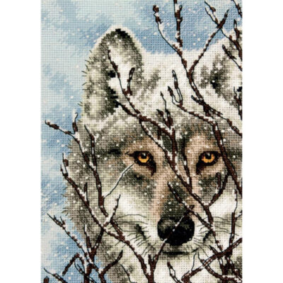 70-65131 • Набор для вышивания крестом "Волк" • "Wolf" DIMENSIONS Gold Collection Petites