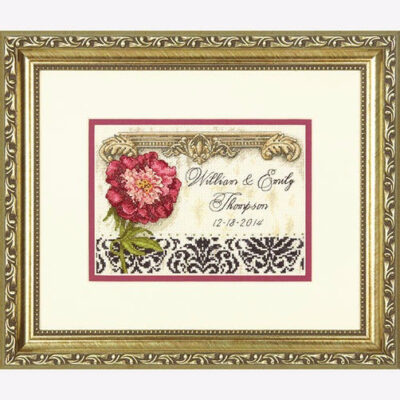 70-65138 • Набор для вышивания крестом "Элегантная свадьба" • "Elegant Wedding Record" DIMENSIONS Gold Collection Petites