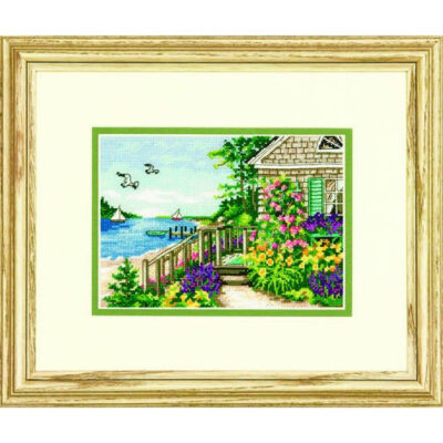 70-65145 • Набор для вышивания крестом "Коттедж на побережьи" • "Bayside Cottage" DIMENSIONS Gold Collection Petites