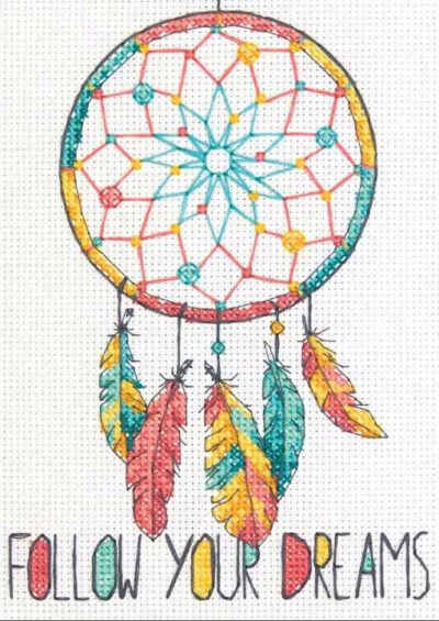 70-65158 • Набор для вышивания крестом "Ловец снов" • "Dreamcatcher" DIMENSIONS