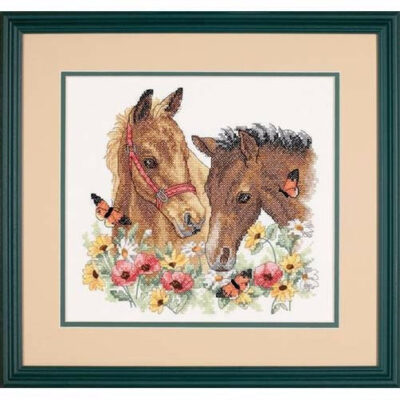 70-73882 • Набор для вышивания крестом "Лошадиная дружба" • "Horse Friends" DIMENSIONS