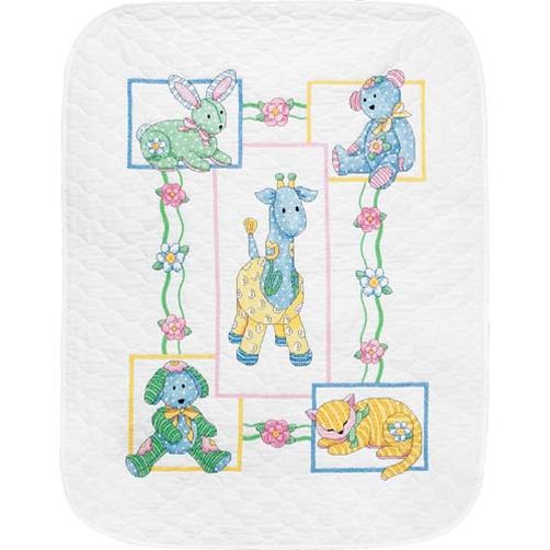 73067 • Набор для вышивания одеяла крестом "Детские друзья" • "Baby's Friends Quilt" DIMENSIONS