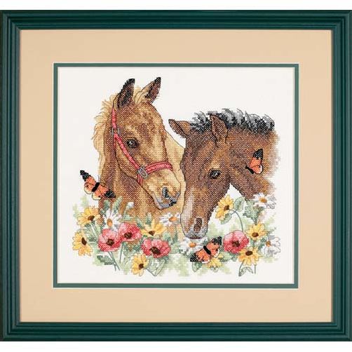 03230 • Набор для вышивания крестом "Друзья" • "Horse Friends" DIMENSIONS