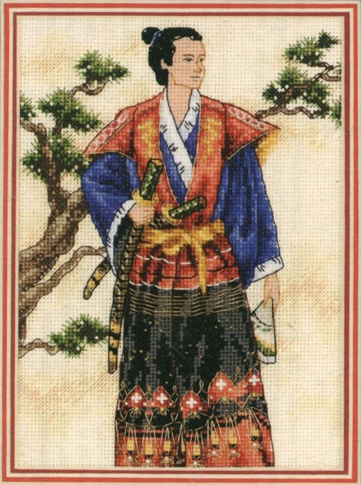 06813 • Набор для вышивания крестом "Самурай" • "The Samurai" DIMENSIONS