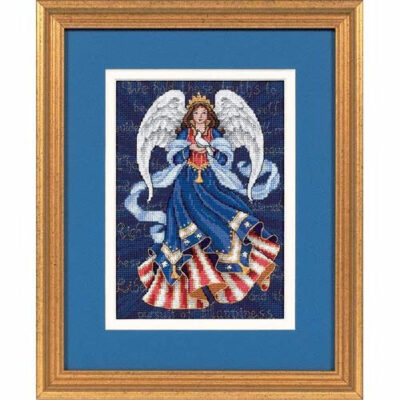 06911 • Набор для вышивания крестом "Патриотический ангел" • "Patriotic Angel" DIMENSIONS