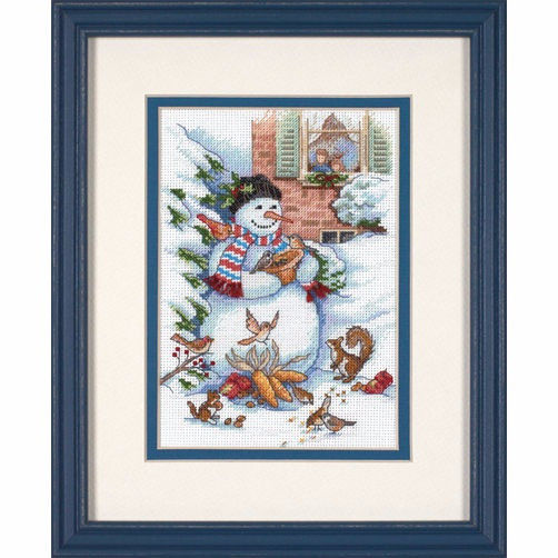 08801 • Набор для вышивания крестом "Снеговик и друзья" • "Snowman & Friends" DIMENSIONS