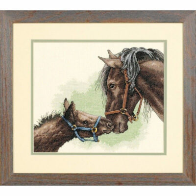 13722 • Набор для вышивания крестом "Лошадь и жеребенок" • "Mother and Colt" DIMENSIONS