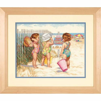 35216 • Набор для вышивания крестом "Девочки на пляже" • "Beach Babies" DIMENSIONS