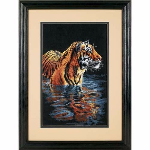 35222 • Набор для вышивания крестом "Спокойный тигр" • "Tiger Chilling Out" DIMENSIONS