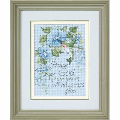 65015 • Набор для вышивания крестом "Колибри и ипомеи" • "Hummingbird and Morning Glories" DIMENSIONS
