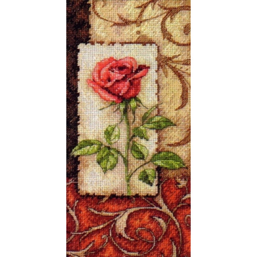 65096 • Набор для вышивания крестом "Одинокая роза" • "Single Rose" DIMENSIONS Gold Collection Petites