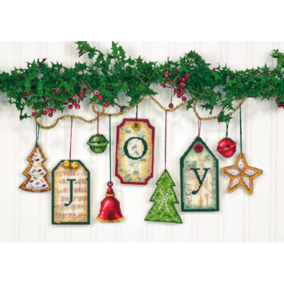 70-08849 • Набор для вышивания крестом "Радость. Украшение" • "Joy Tag Ornaments" DIMENSIONS
