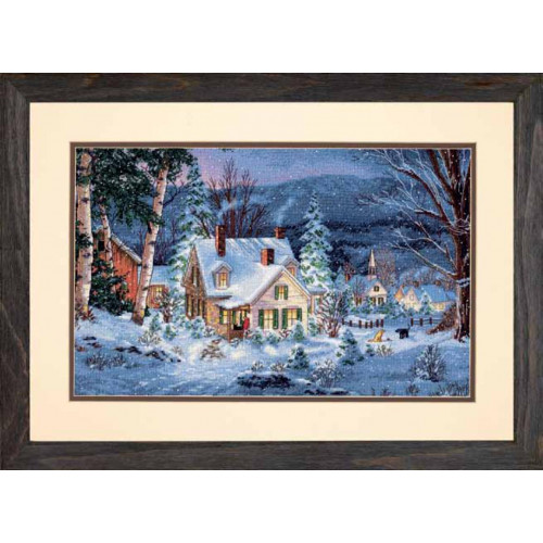70-08862 • Набор для вышивания крестом "Зимняя тишина" • "Winter's Hush" DIMENSIONS Gold Collection