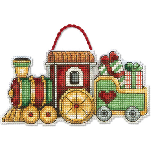 70-08897 • Набор для вышивания крестом "Поезд. Украшение" • "Train Ornament" DIMENSIONS