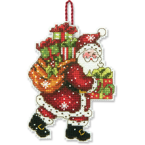 70-08912 • Набор для вышивания крестом "Санта с мешком. Украшение" • "Santa with Bag Ornament" DIMENSIONS